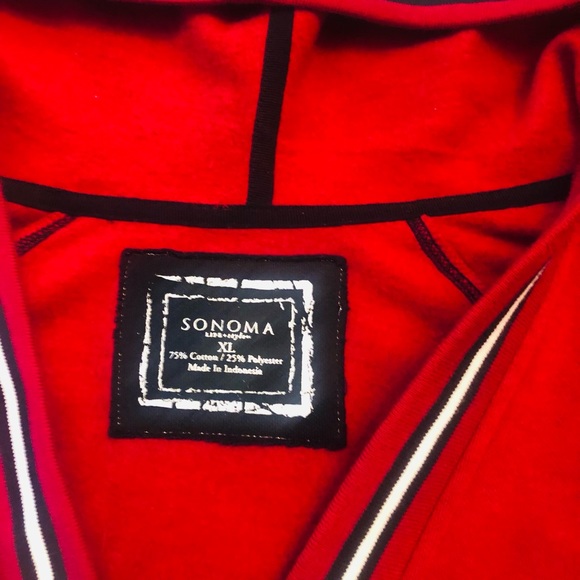Sonoma women hooded V neck sweatshirt Xl - Picture 3 of 5